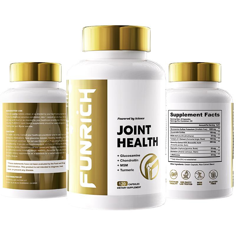 Naturelas™ FUNRICH Joint Health Supplement for Women & Men – 120 Capsu