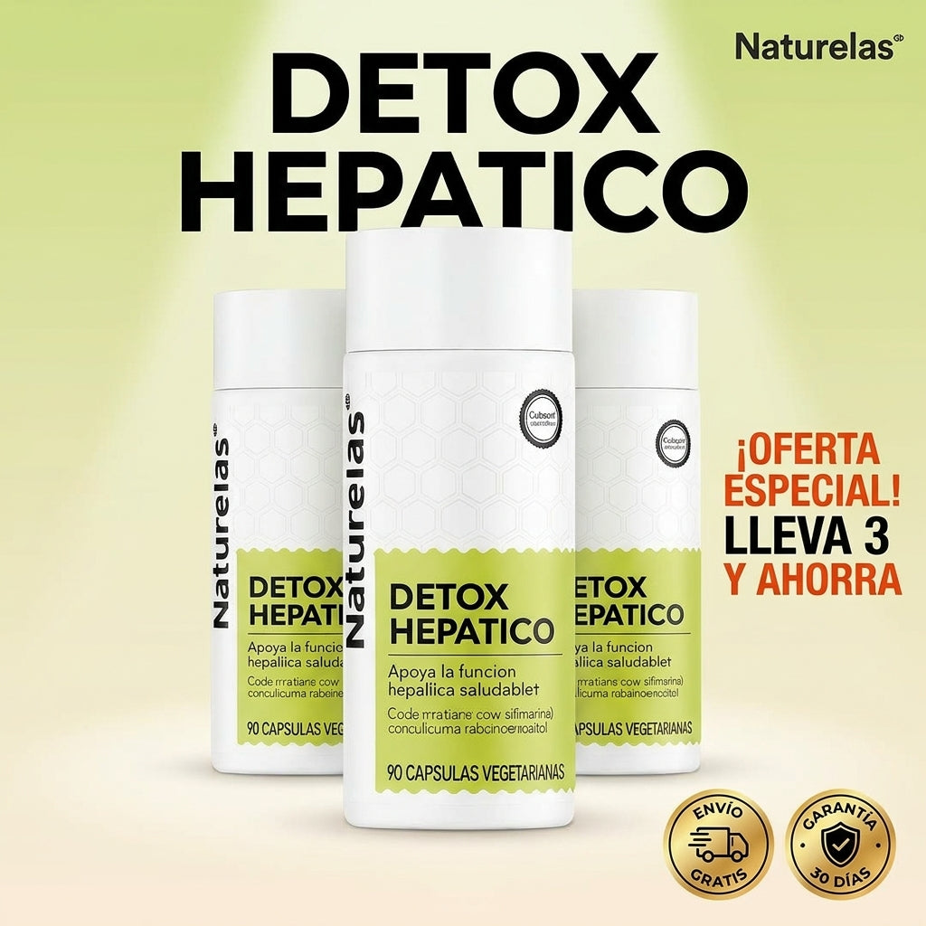 Naturelas™ Detox Hepático y Limpieza de Colon