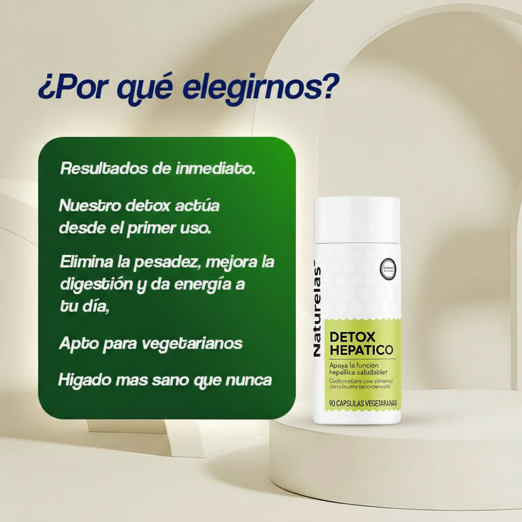 Naturelas™ Detox Hepático y Limpieza de Colon