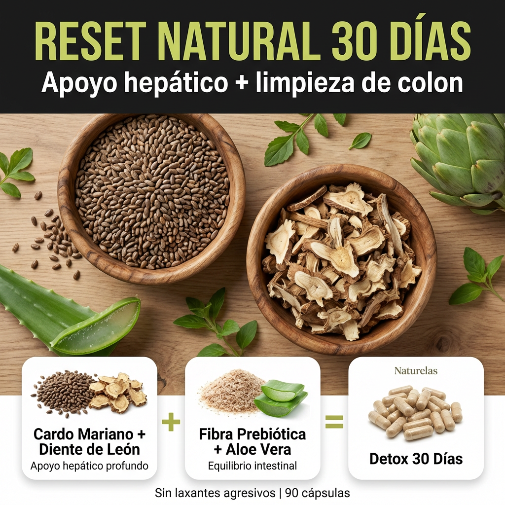 Naturelas™ Detox Hepático y Limpieza de Colon