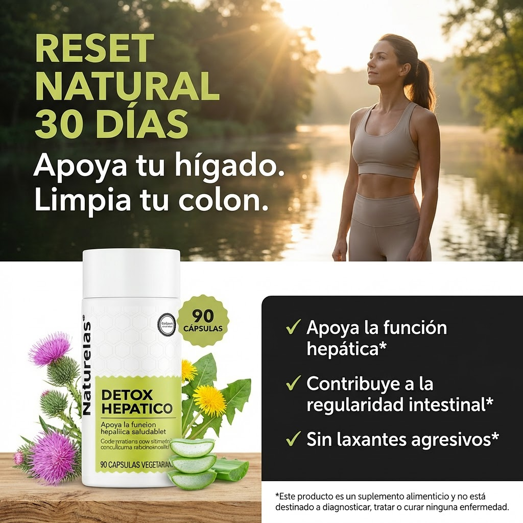 Naturelas™ Detox Hepático y Limpieza de Colon