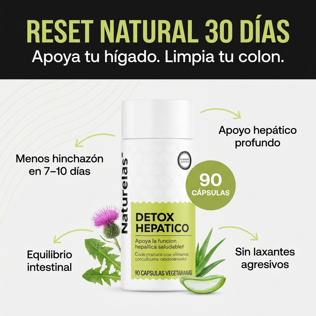 Naturelas™ Detox Hepático y Limpieza de Colon