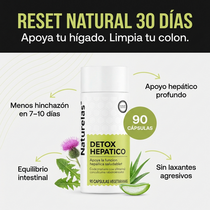 Naturelas™ Detox Hepático y Limpieza de Colon