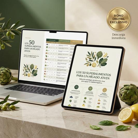 Los 50 Superalimentos para un Hígado Joven | Ebook Exclusivo Premium