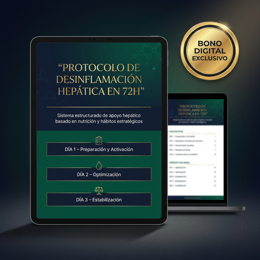 Protocolo de Desinflamación Hepática en 72H |Ebook reset Intensivo para Hígado Sobrecargado